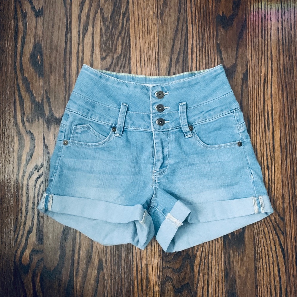 High Waist Jean Shorts